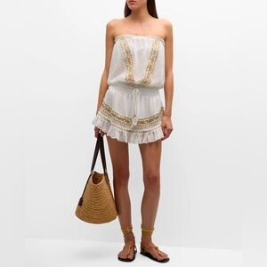 Ramy Brook Women's Gwen Embellished Mini Dress Swimwear Cover Up